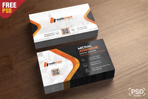 psd template for business card